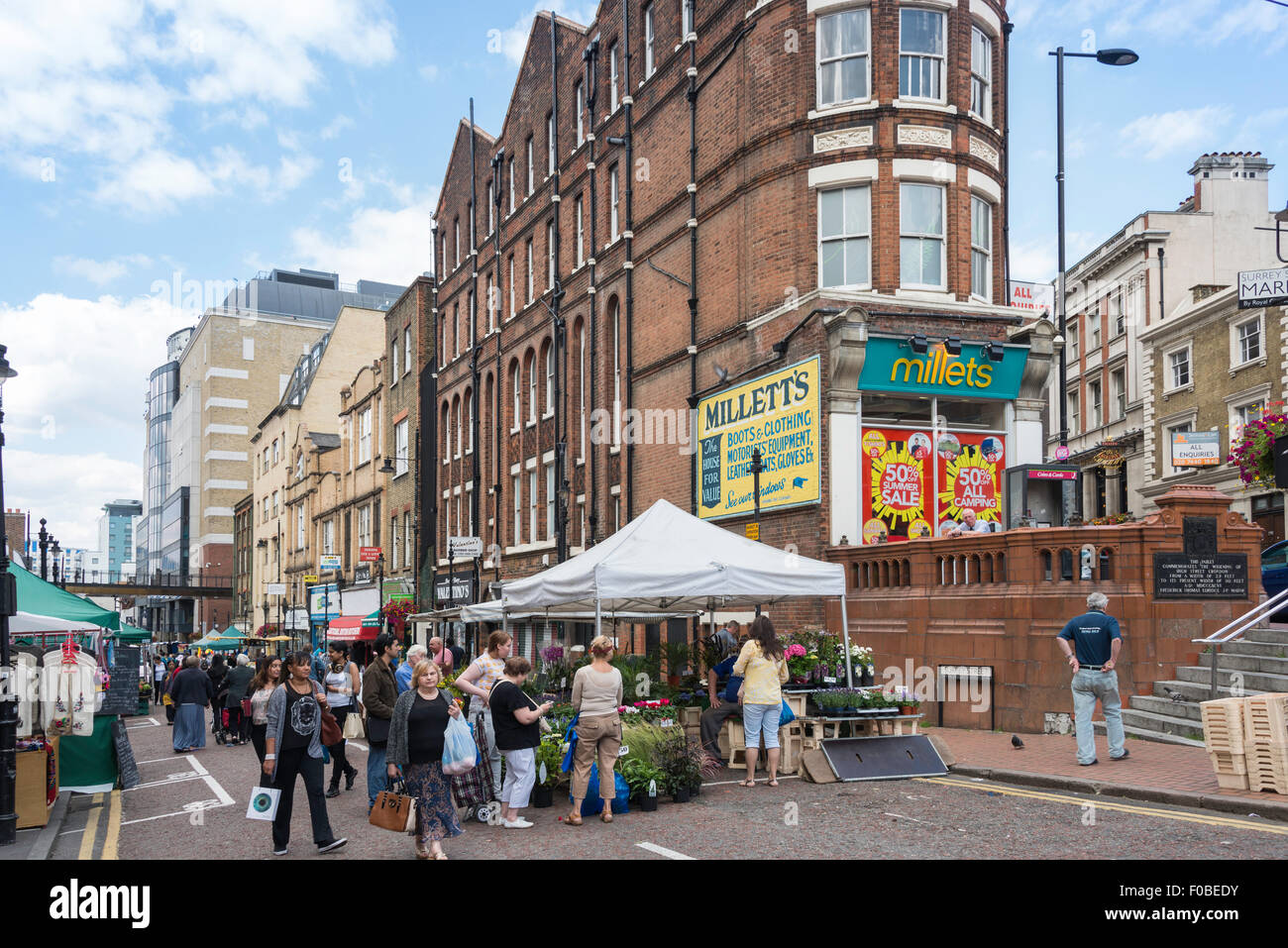 Surrey Street Market, Surrey Street, Croydon, London Borough of Croydon, Greater London, England, United Kingdom Stock Photo