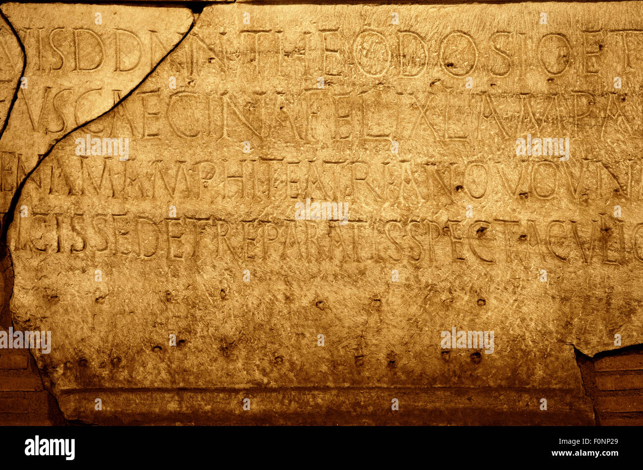 Roman letters texture Stock Photo