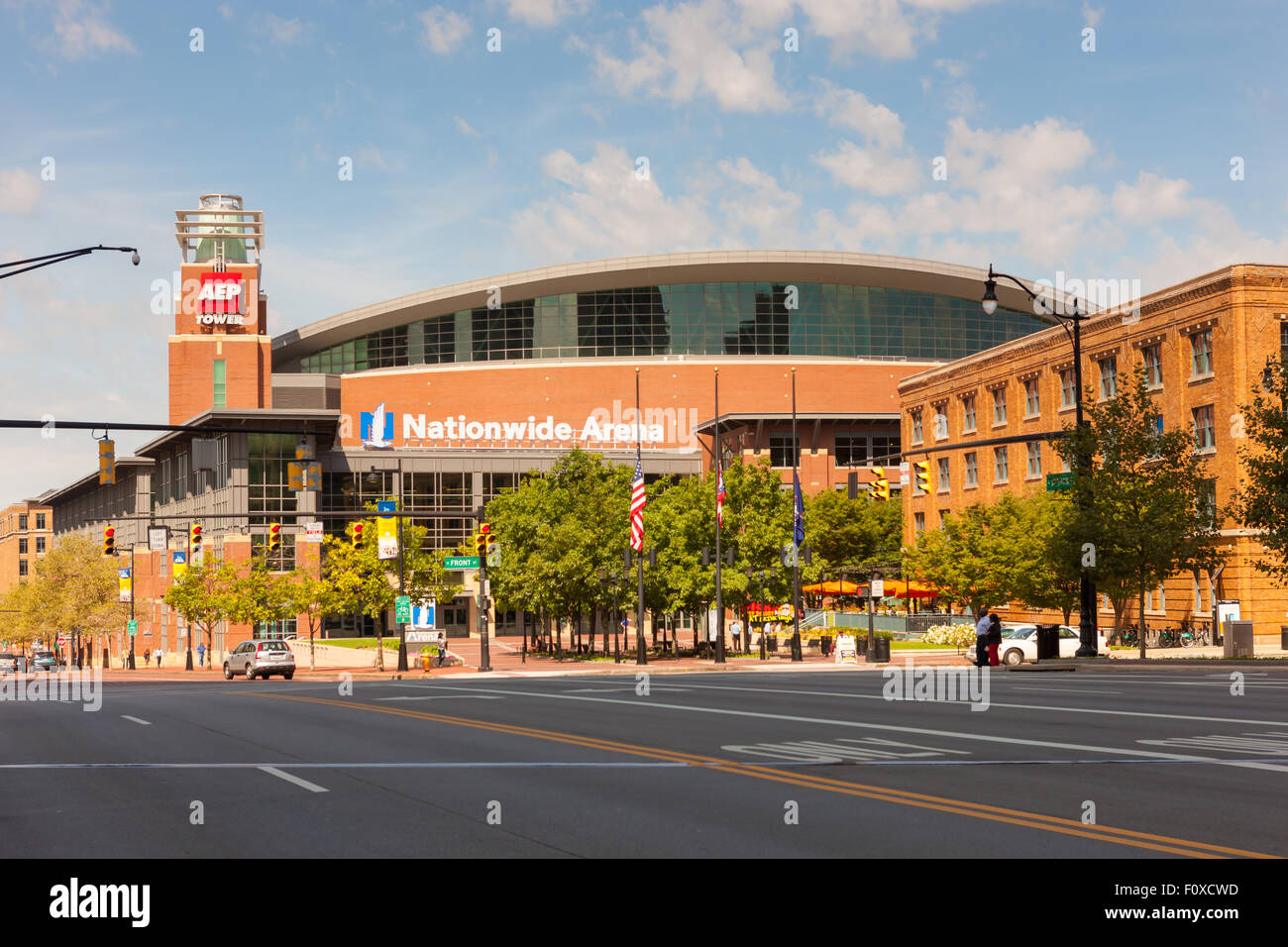 Nationwide Arena in Columbus, Ohio. Stock Photo