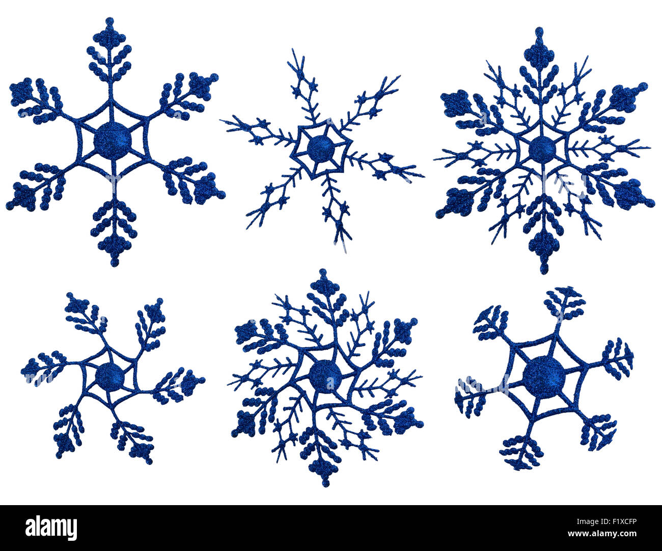 snowflakes on a white background. Stock Photo