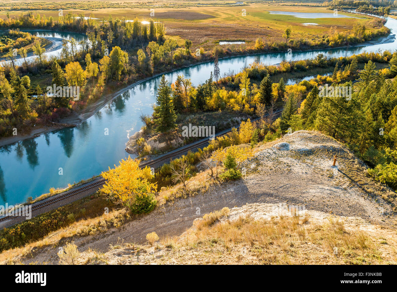 Columbia River Valley, Radium  British Columbia, Canada Stock Photo