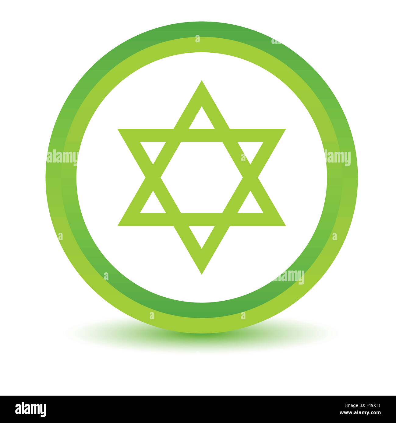 Green Judaism icon Stock Photo