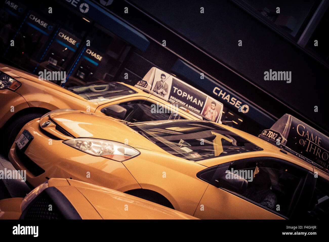 New York Taxi Stock Photo