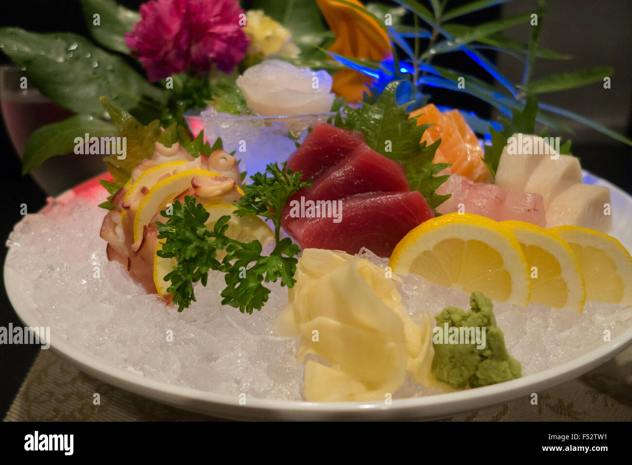 sashimi bowl Stock Photo