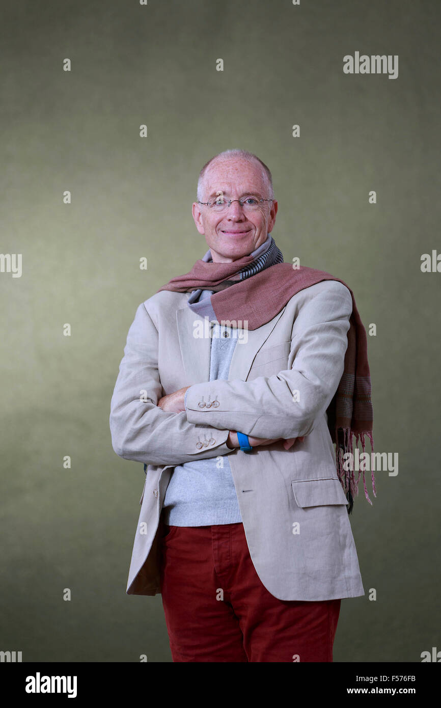 Rory MacLean. Edinburgh International Book Festival 2014 photos taken in Charlotte Square Gardens. Edinburgh. Pako Mera 25/08/20 Stock Photo