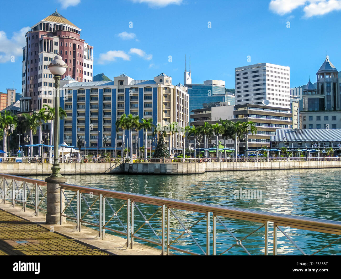 Port Louis Waterfront Stock Photo