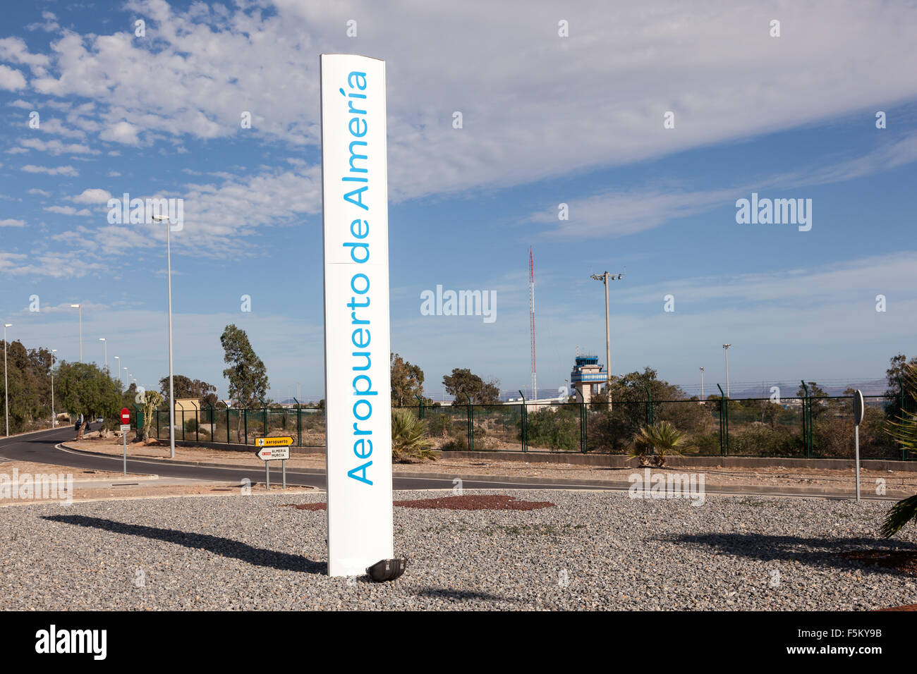 International Airport of Almeria (Aeropuerto de Almeria) in Almeria, Andalusia, Spain Stock Photo