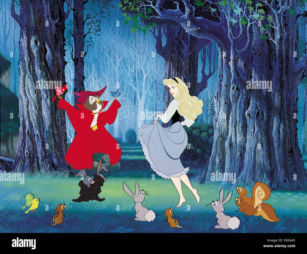 RELEASE DATE: January 29, 1959. MOVIE TITLE: Sleeping Beauty. STUDIO: Walt Disney. PLOT: A snubbed malevolent fairy casts a curse on a princess that only a prince can break, with the help of three good fairies. PICTURED: . Stock Photo