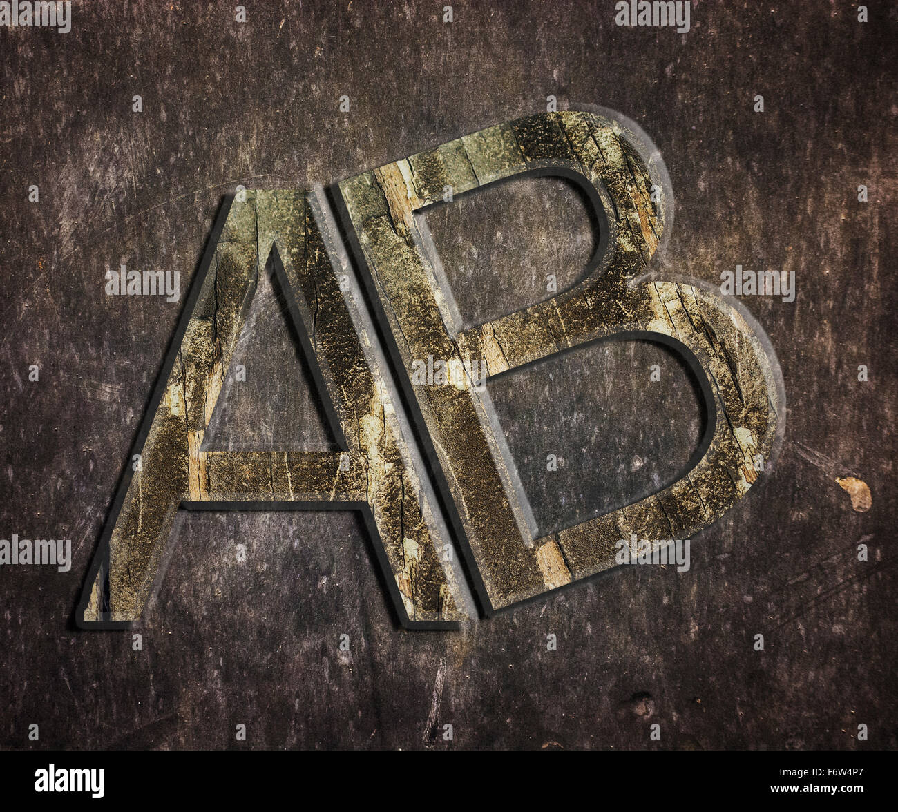 Metal dirty logo Ab Stock Photo