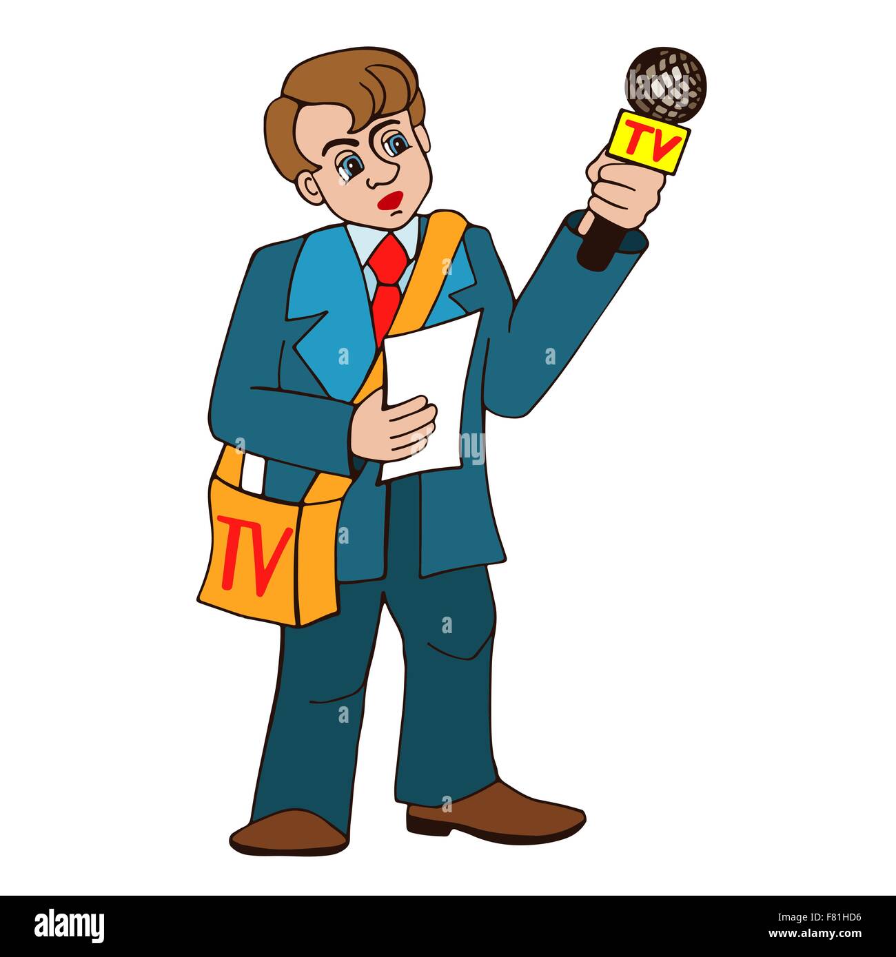 professional journalists vektor Stock Vector