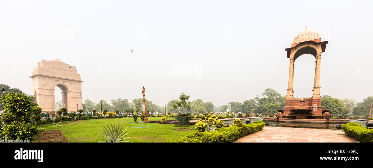 India Gate War Memorial in Delhi, India Stock Photo