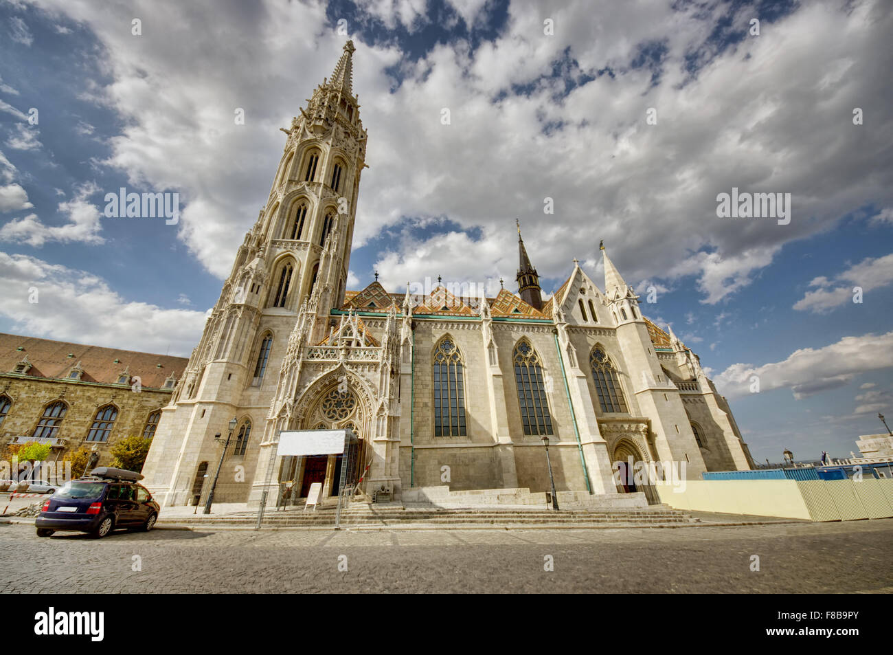 Matthias Church in Budapest City Stock Photo