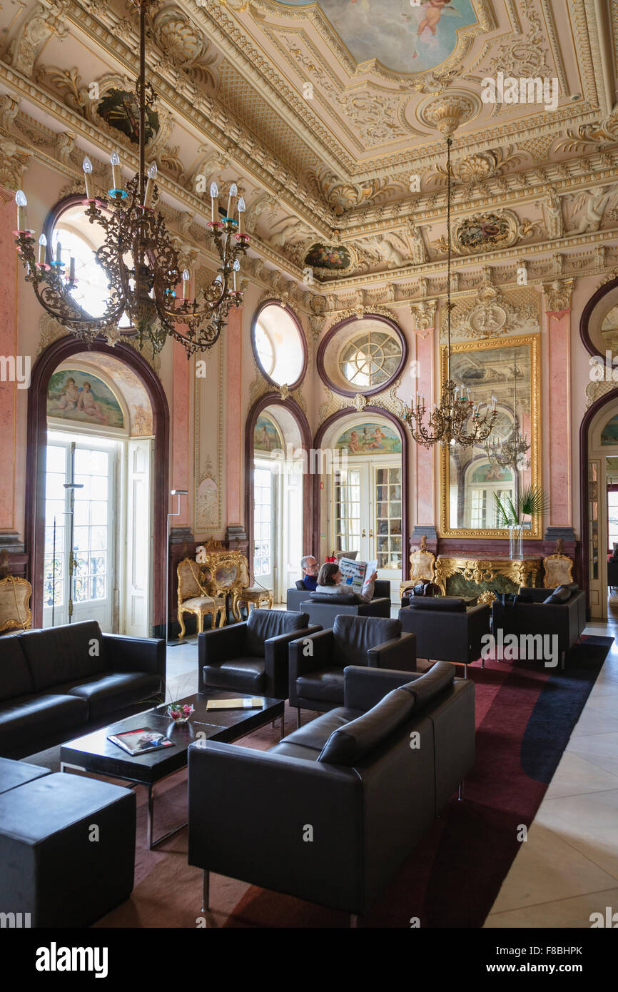 Palacio de Estoi (The Palace of Estoi), near Faro Portugal Stock Photo