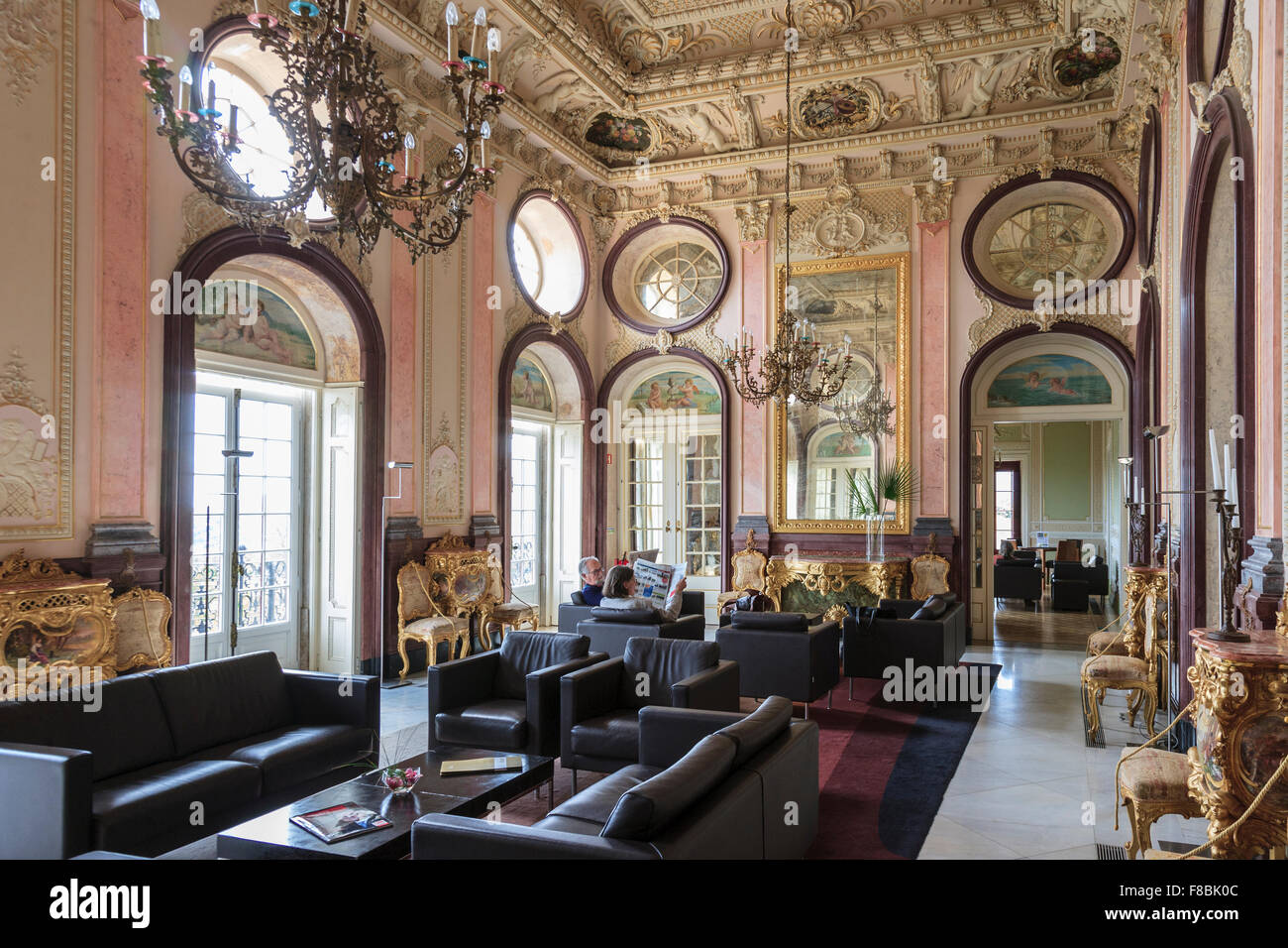 Palacio de Estoi (The Palace of Estoi), near Faro Portugal Stock Photo