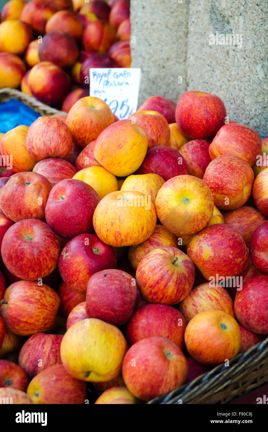 Fruits at the market stall Stock Photo