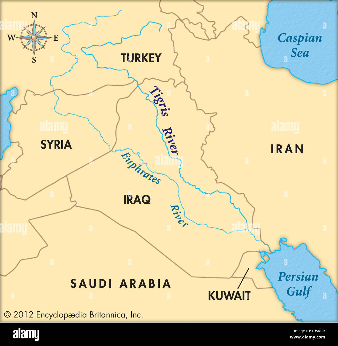 Tigris And Euphrates World Map