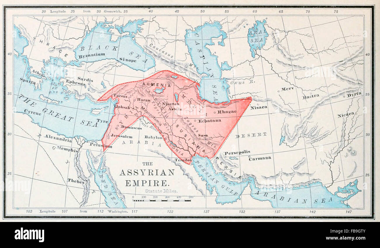 Assyrian Empire Map Today