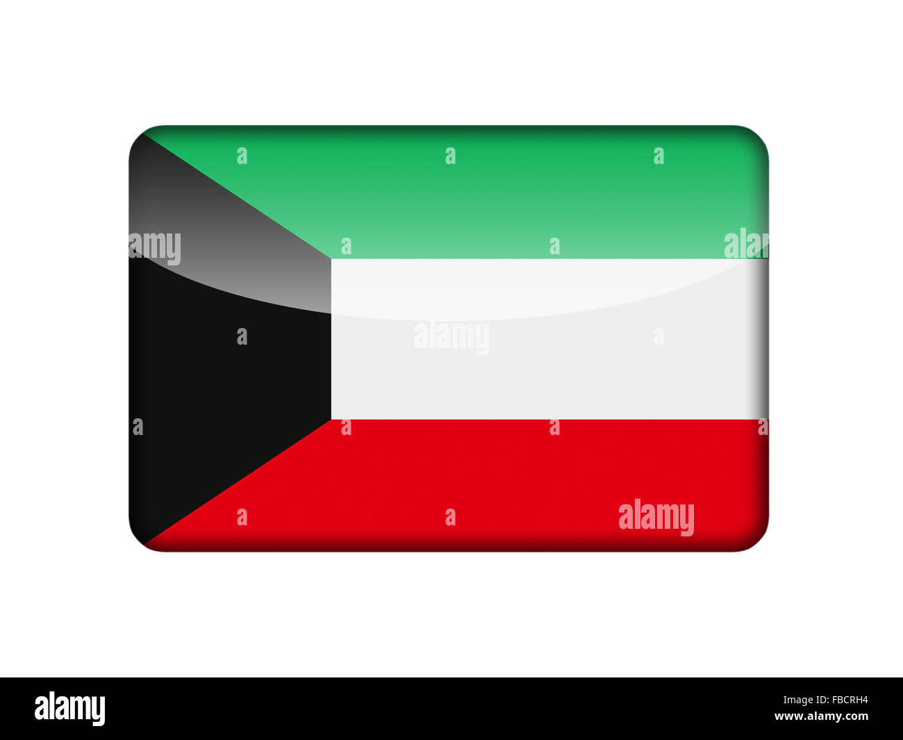 The Kuwaiti flag Stock Photo - Alamy