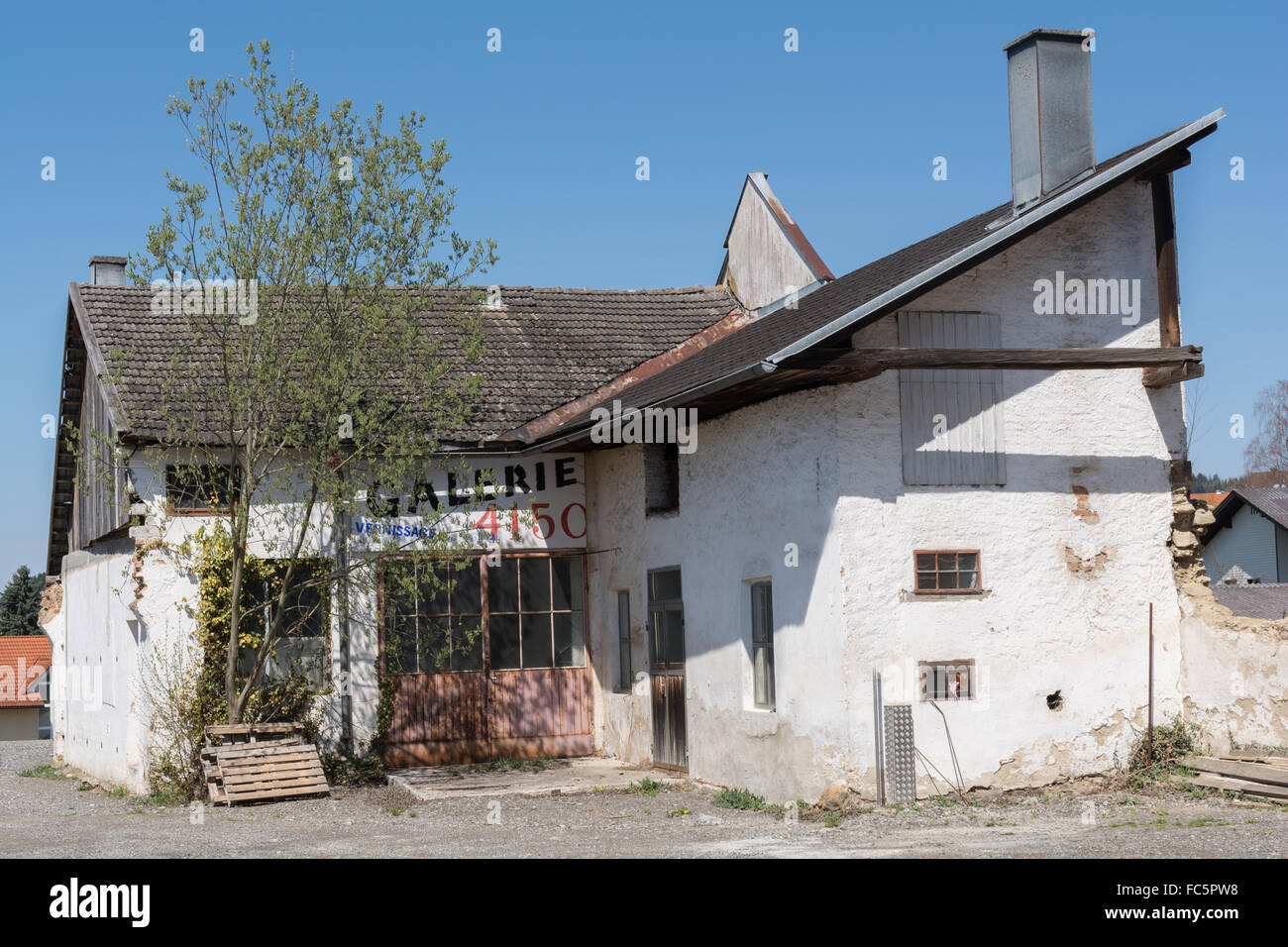 Historical Atelier - dilapidated Stock Photo