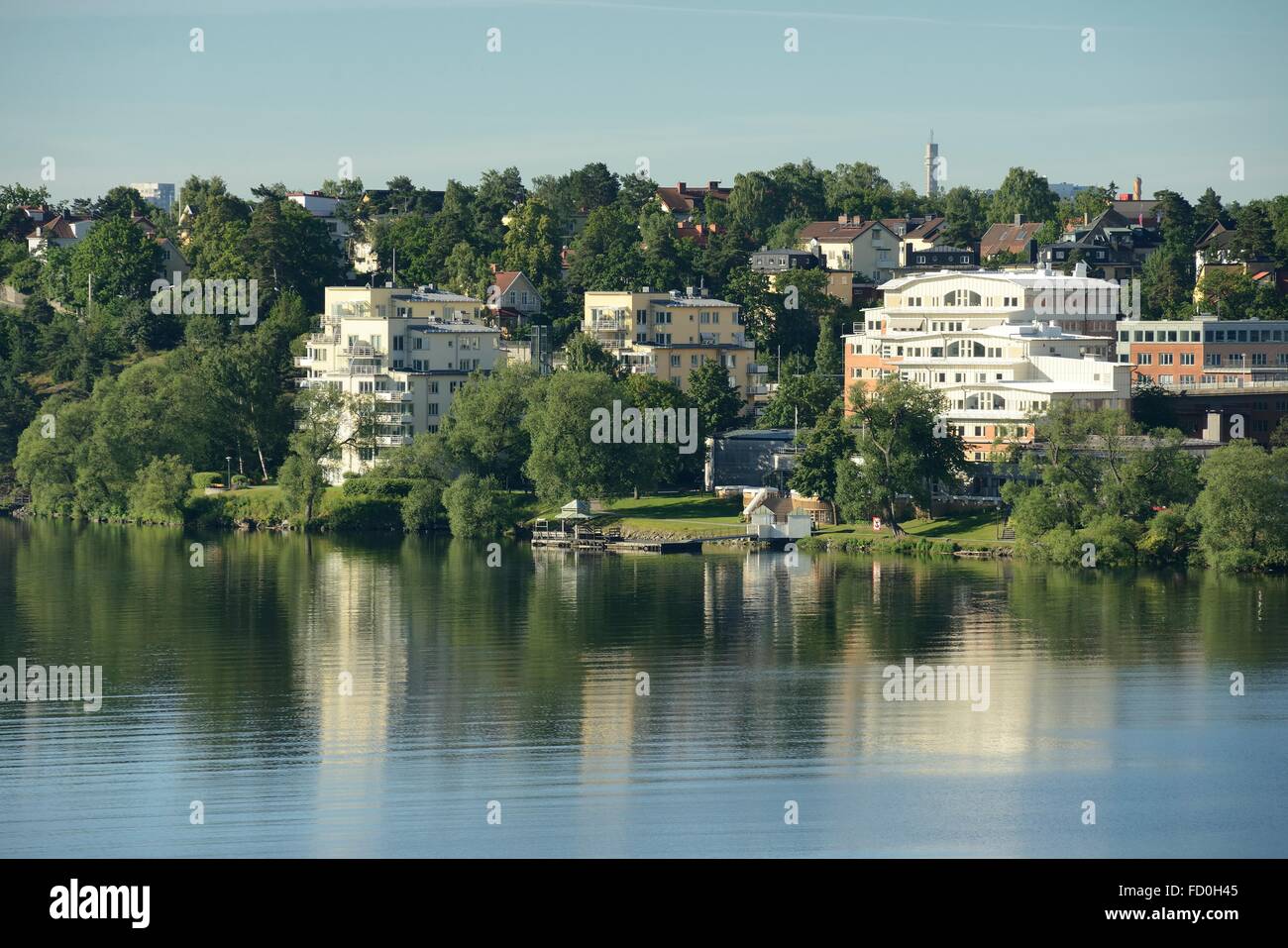 Stockholm embankment Stock Photo