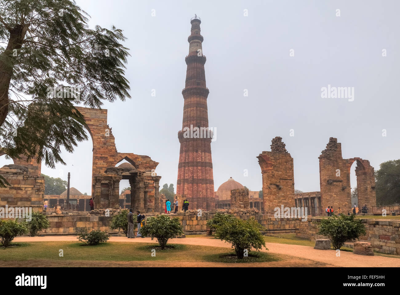 Qutb Minar, Delhi, India, Asia Stock Photo