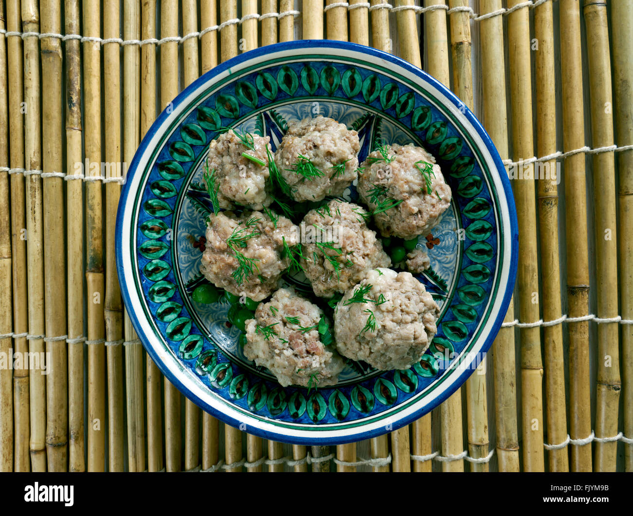 Indonesian and Timorese Meatballs -  Chicken Bakso Stock Photo