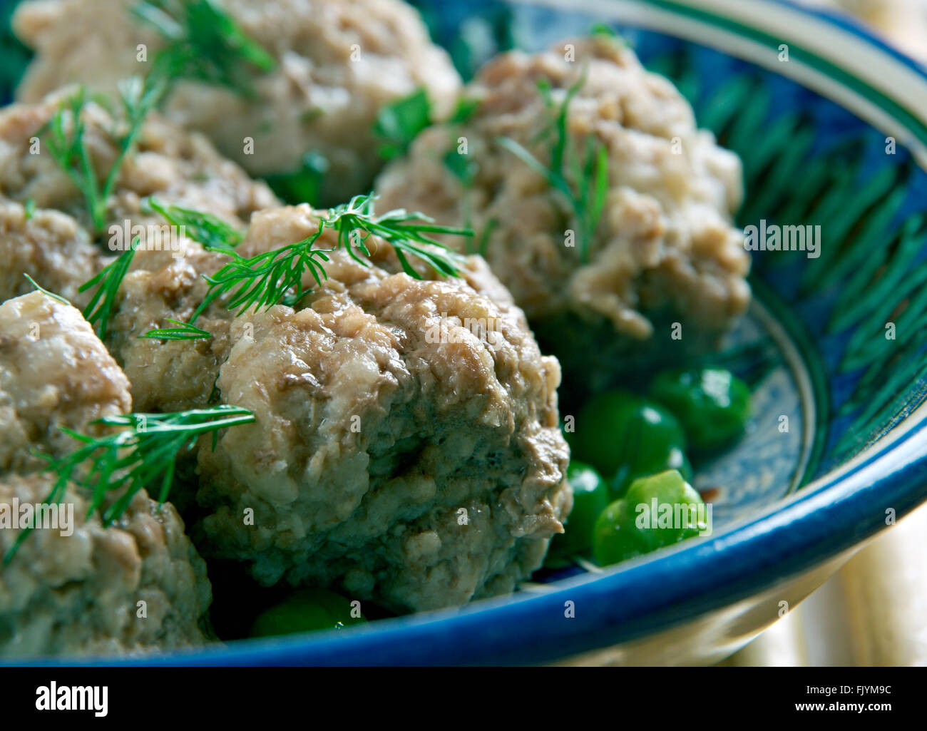 Indonesian and Timorese Meatballs -  Chicken Bakso Stock Photo