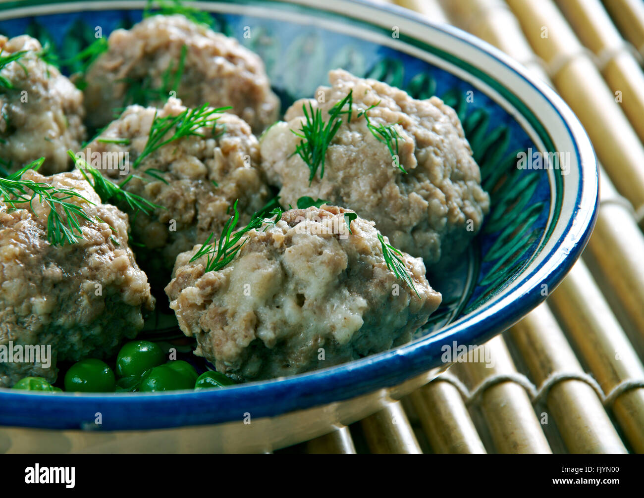 Indonesian and Timorese Meatballs -  Chicken Bakso Stock Photo