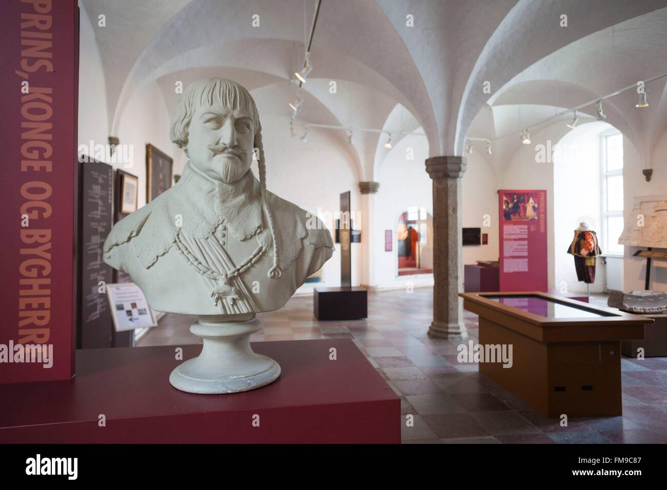 Denmark, Jutland, Kolding, Koldinghus Castle, interior gallery Stock Photo