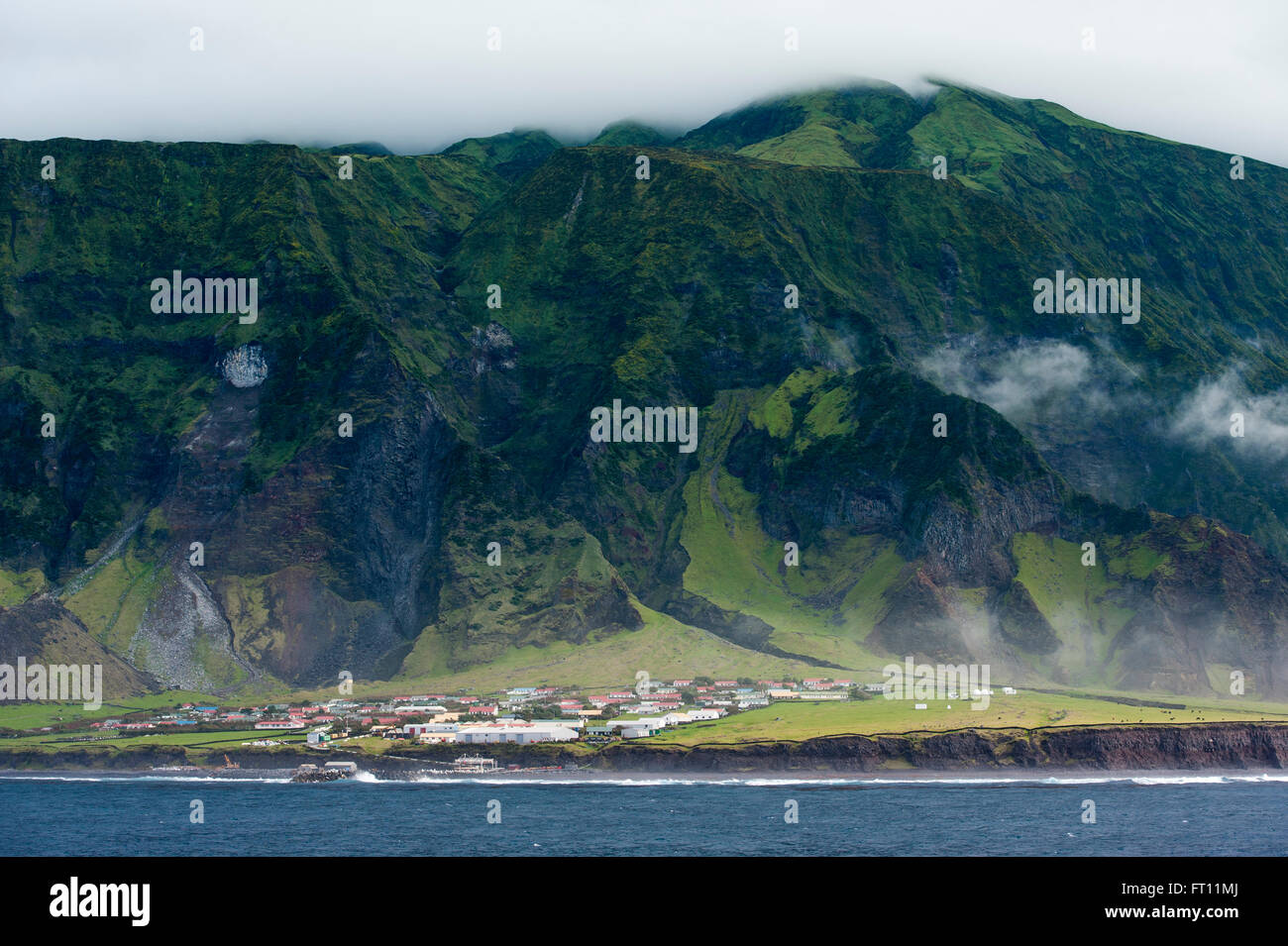 Edinburgh of the Seven Seas, Tristan da Cunha island, British Overseas Territory Saint Helena, Ascension and Tristan da Cunha Stock Photo