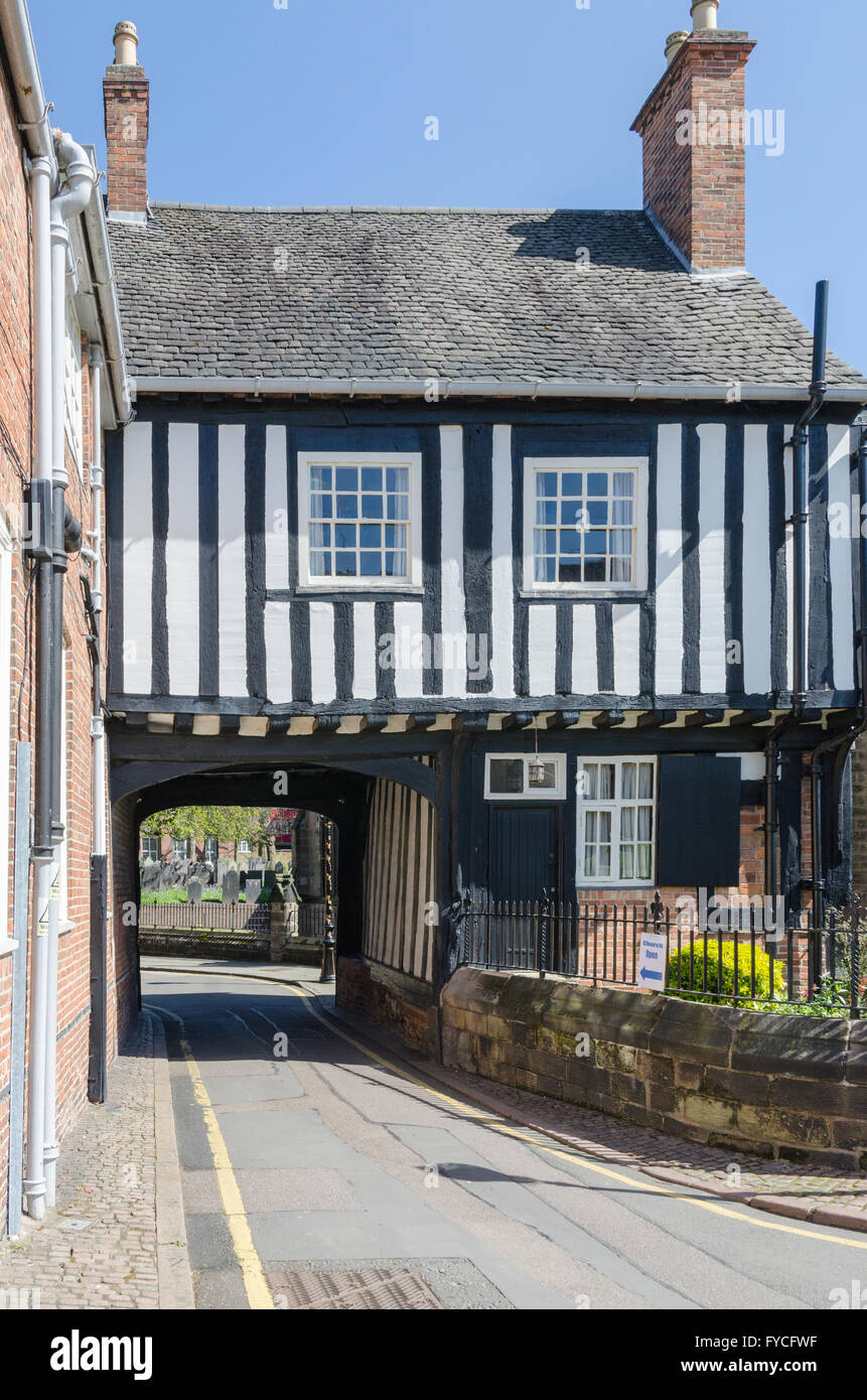 Castle House in Leicester adjacent to St Mary de Castro Church in Leicester Castle grounds Stock Photo