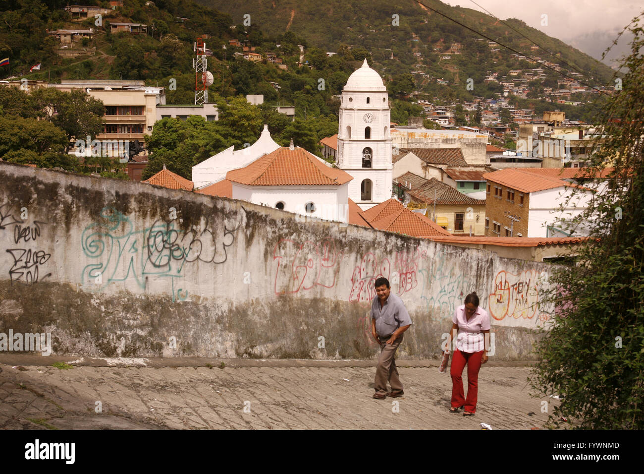 SOUTH AMERICA VENEZUELA TRUJILLO TOWN Stock Photo