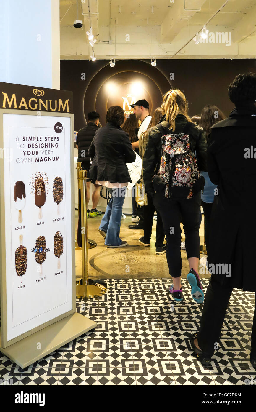 Magnum Designer Ice Cream Stock Photo