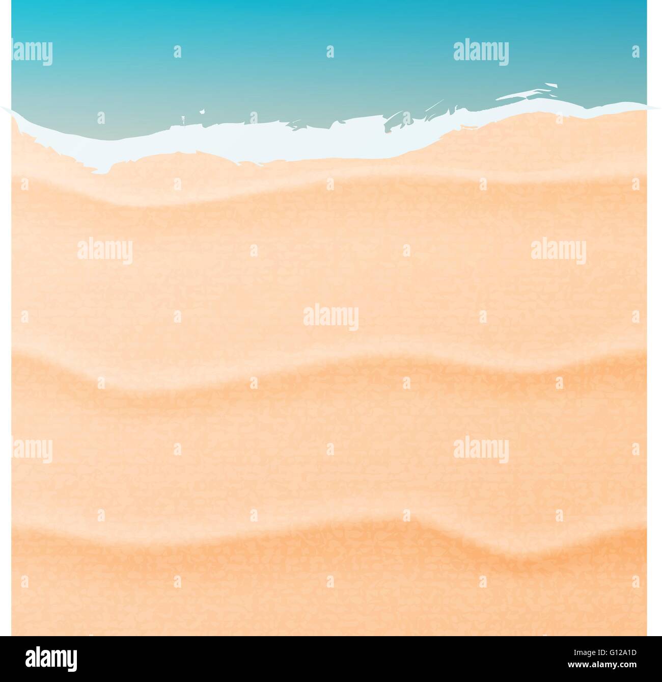 Sand and sea Stock Vector