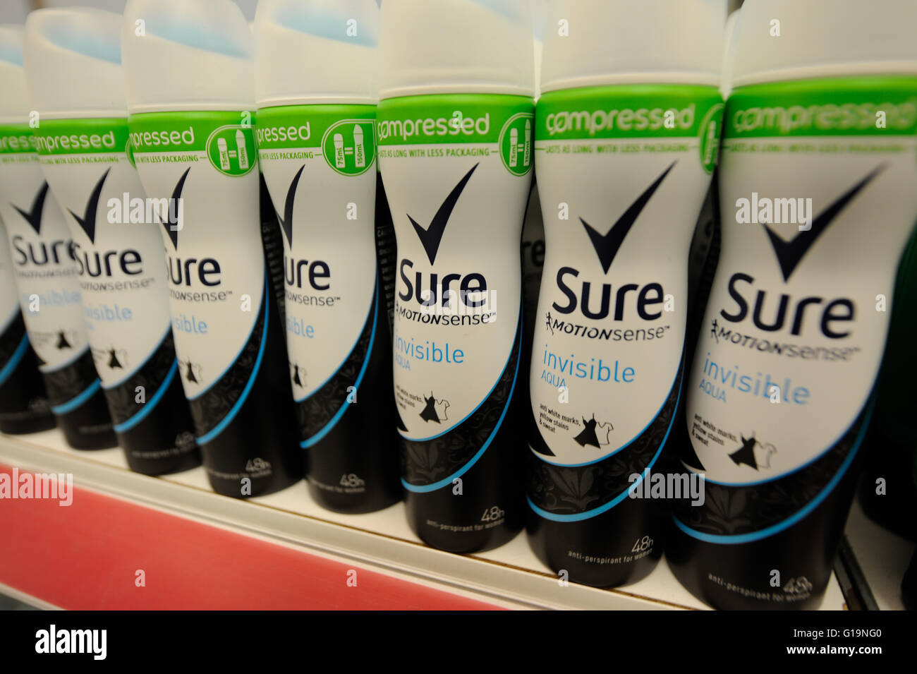 Sure Antiperspirant Stock Photo