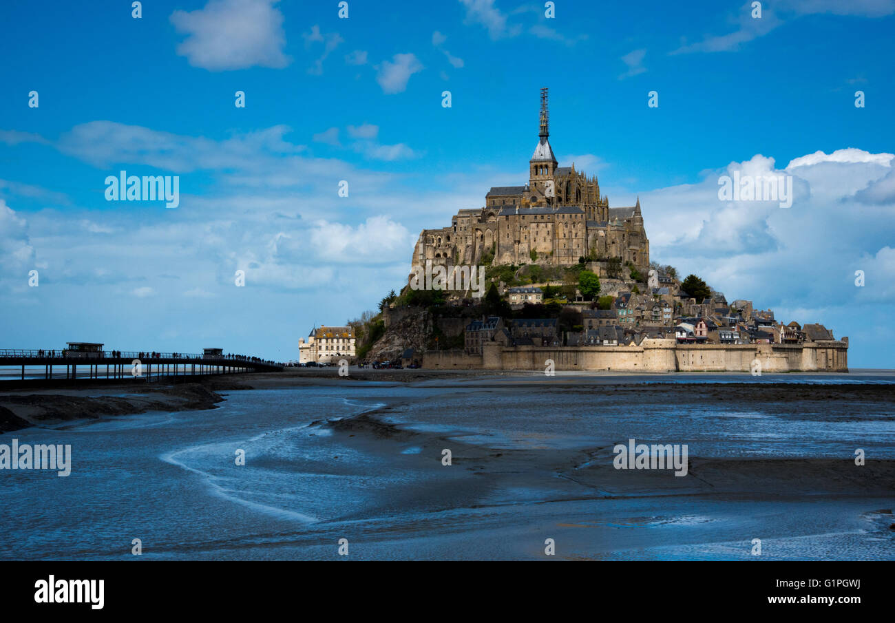 Mont Saint Michel, Normandy, France Stock Photo