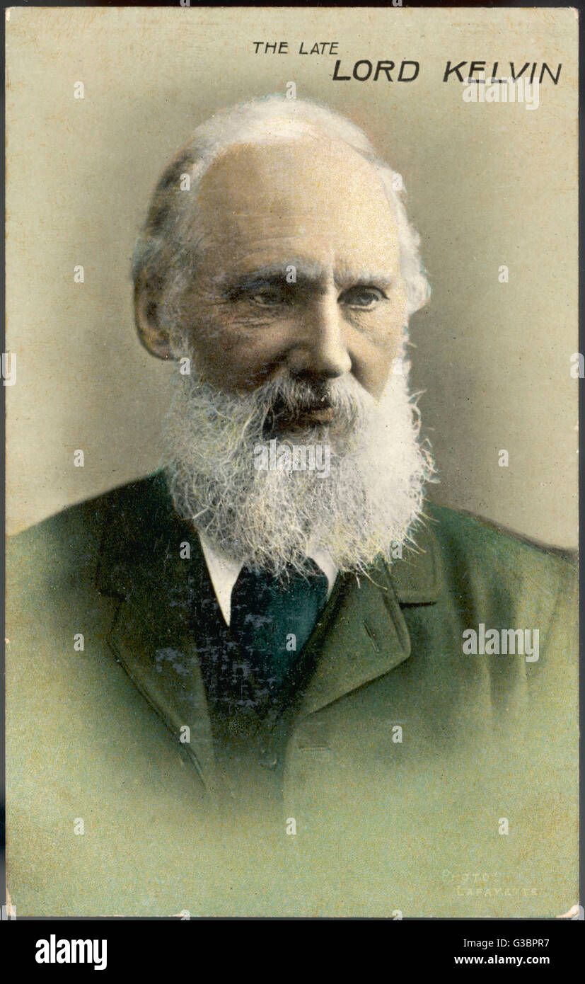 WILLIAM THOMSON, first lord  KELVIN - regarded by his  contemporaries as 'the  greatest scientist of the  age'.      Date: 1824 - 1907 Stock Photo