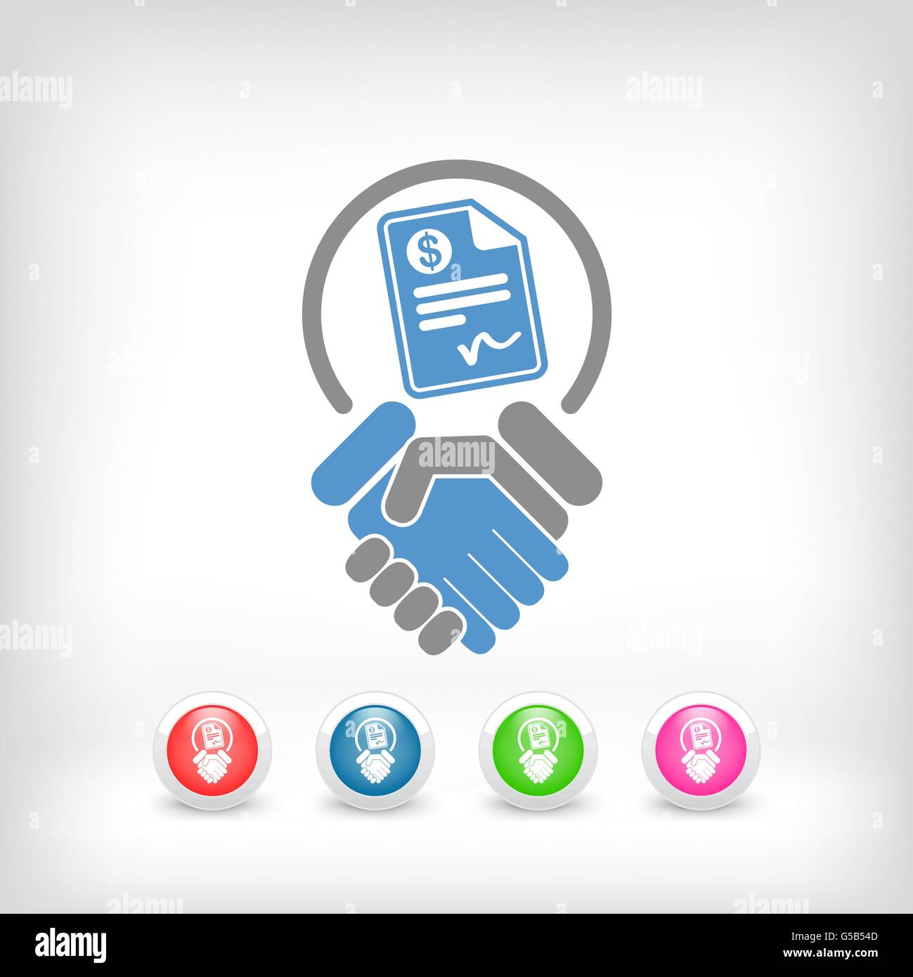 Conciliation payment icon Stock Vector