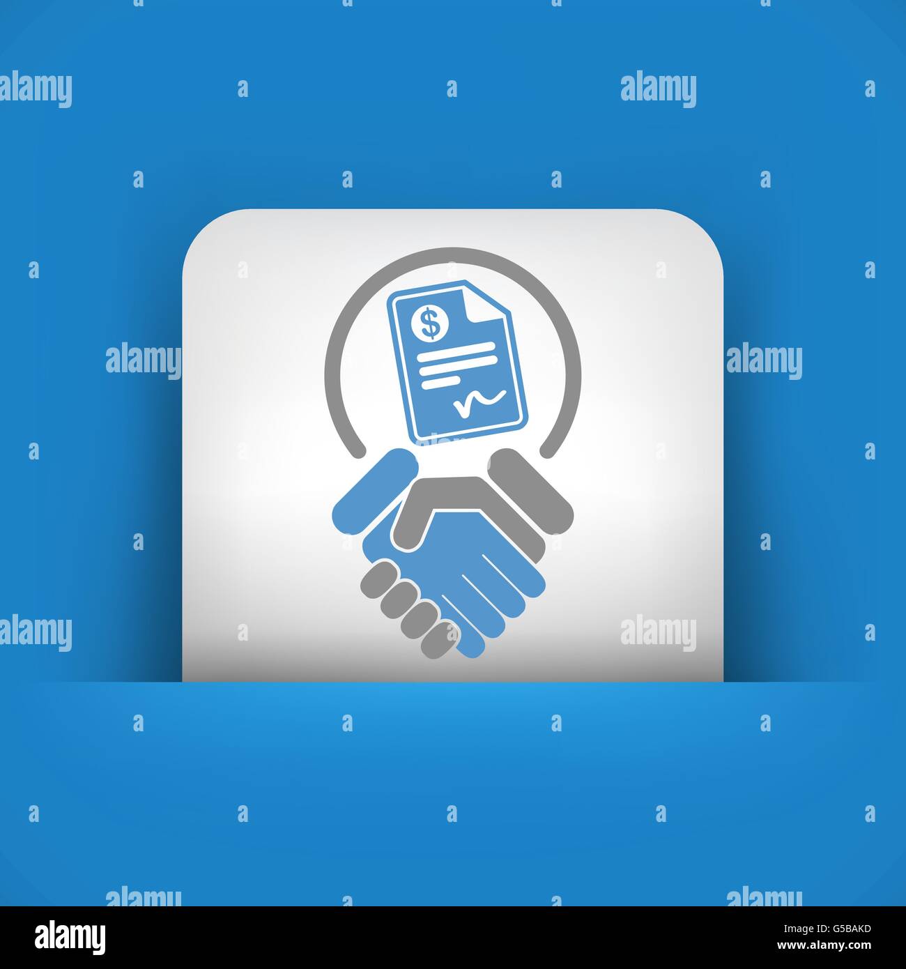 Conciliation payment icon Stock Vector