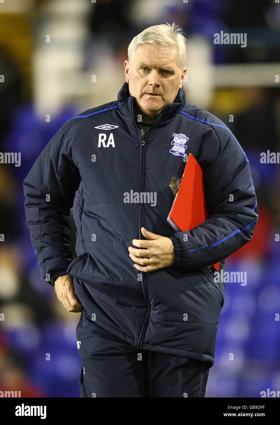 Soccer - Coca-Cola Football Championship - Birmingham City v Ipswich Town - St Andrews' Stadium. Birmingham City First Team Coach Roy Aitken Stock Photo