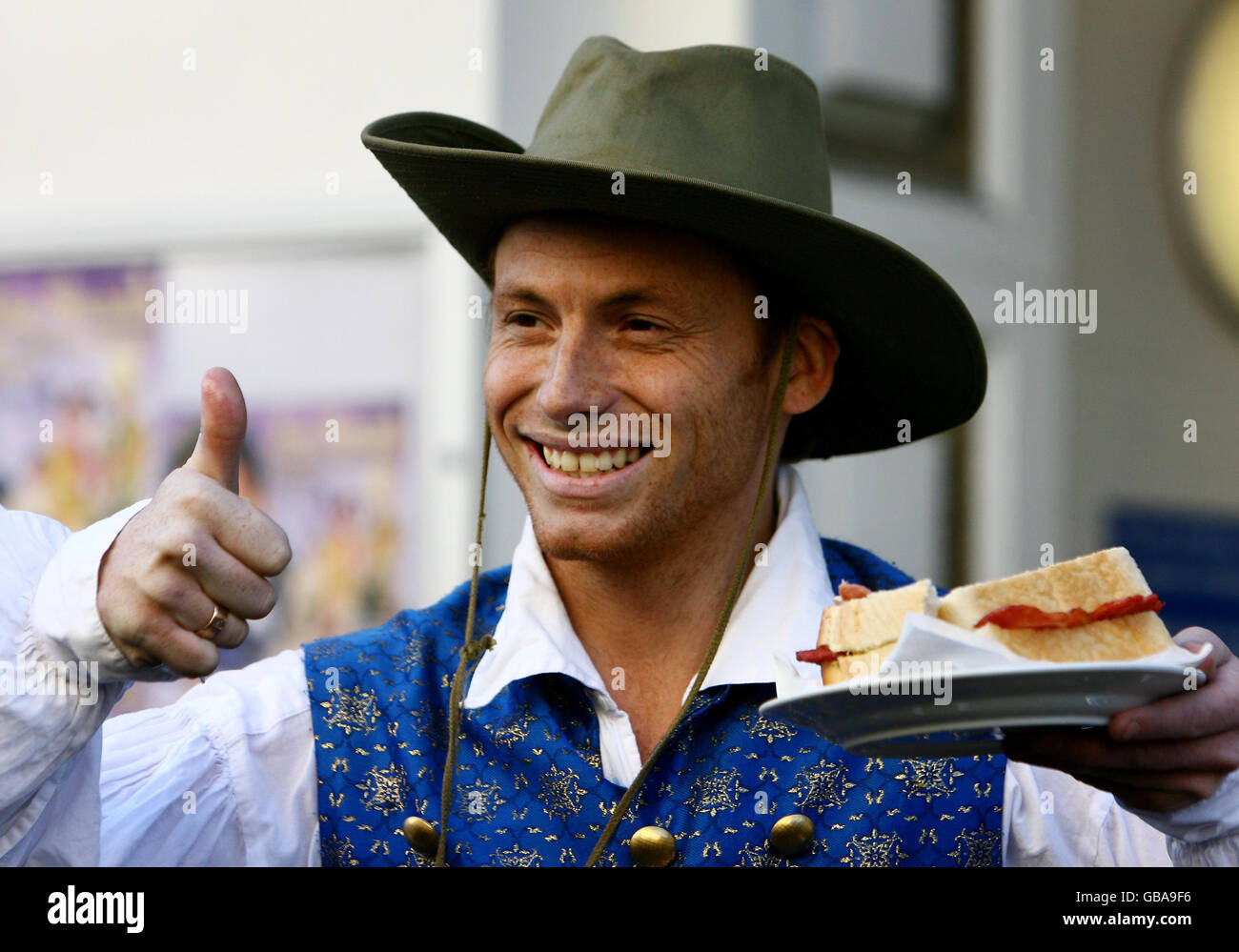 Joe Swash in panto Stock Photo