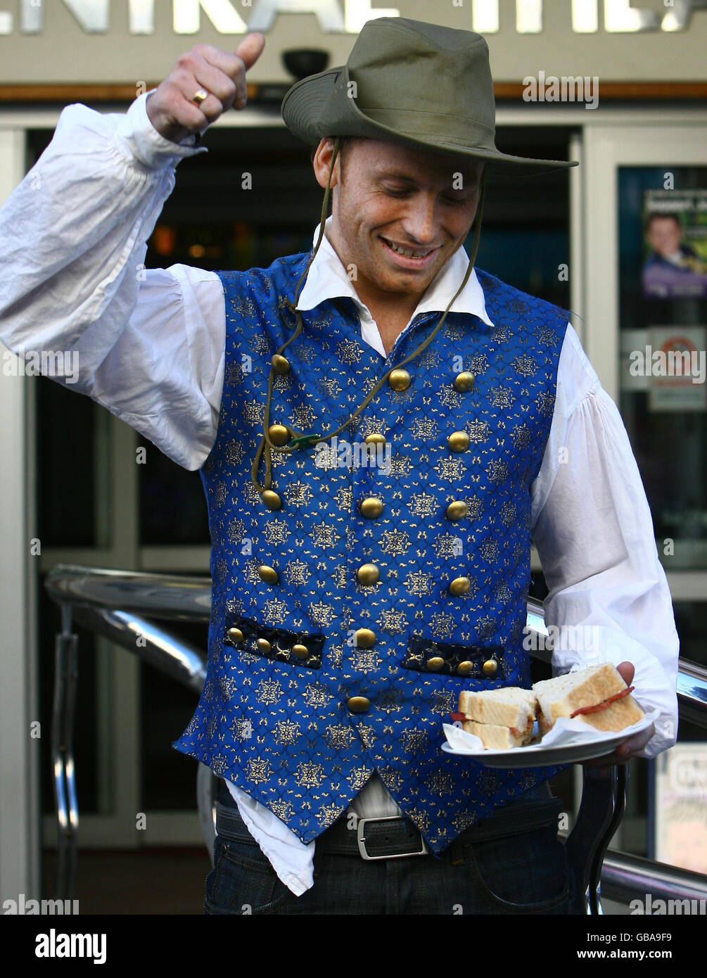 Joe Swash in panto Stock Photo