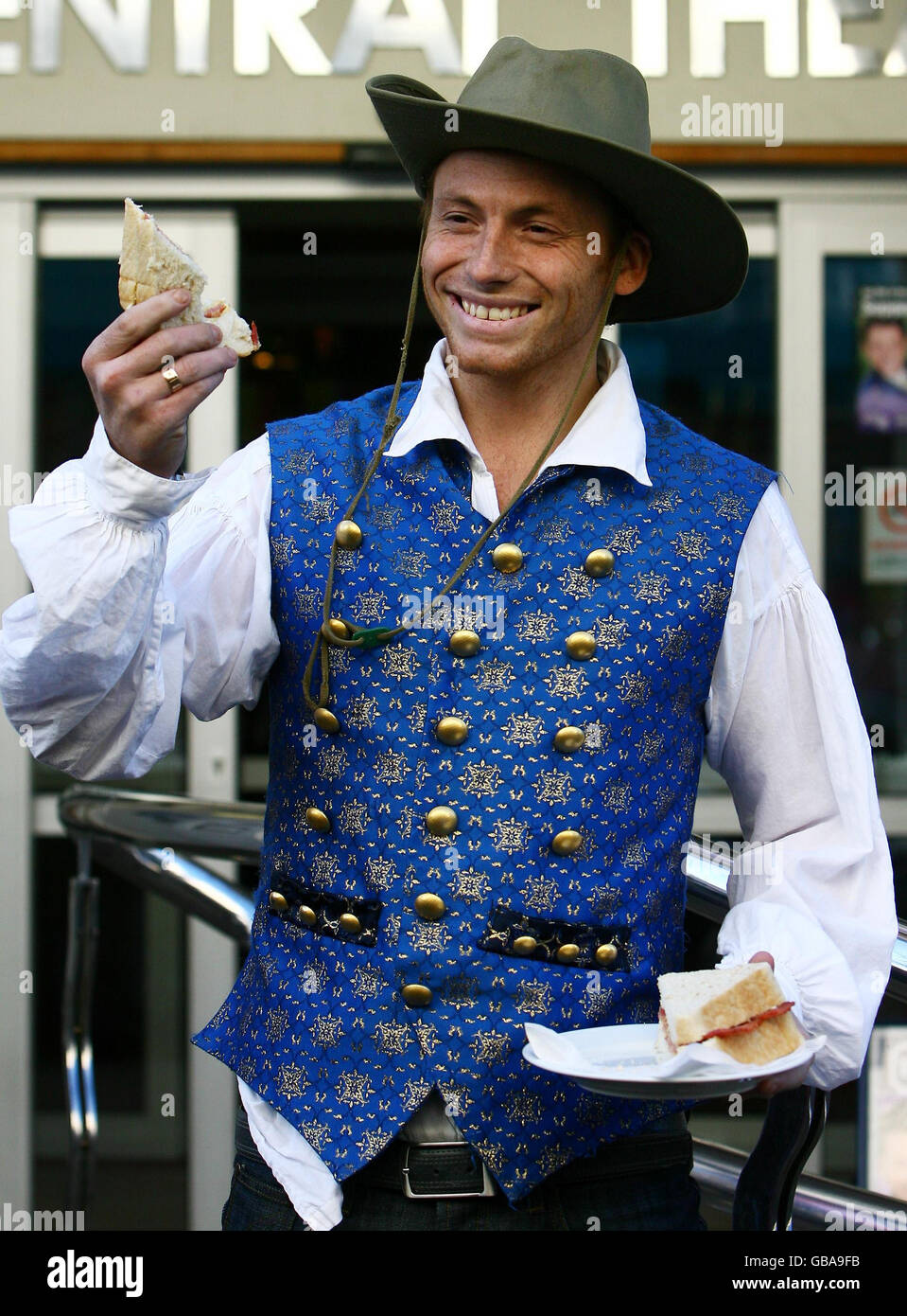 Joe Swash in panto Stock Photo