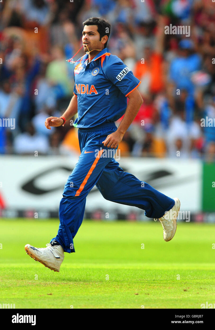 Cricket - ICC World Twenty20 Cup 2009 - Super Eights - Group E - South Africa v India - Trent Bridge. India's RP Singh during the ICC World Twenty20 Super Eights match at Trent Bridge, Nottingham. Stock Photo