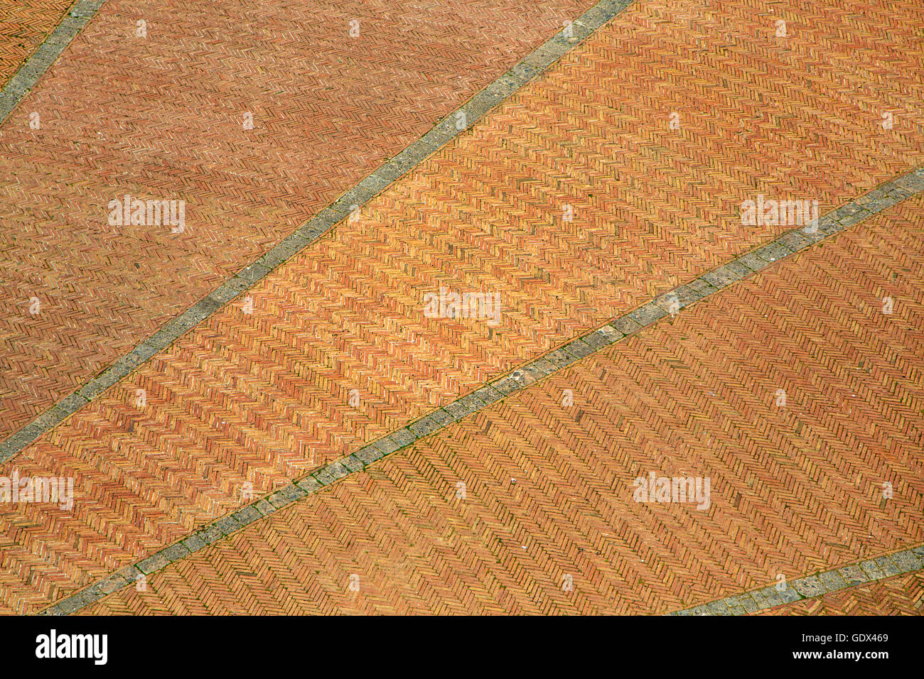 Texture of red roof tiles Stock Photo