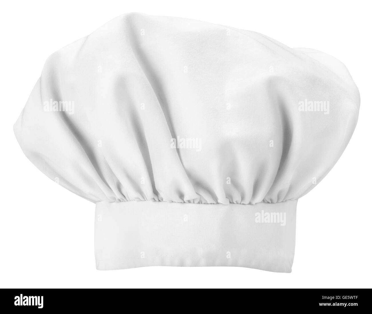 A Chefs hat isolated on a white background Stock Photo