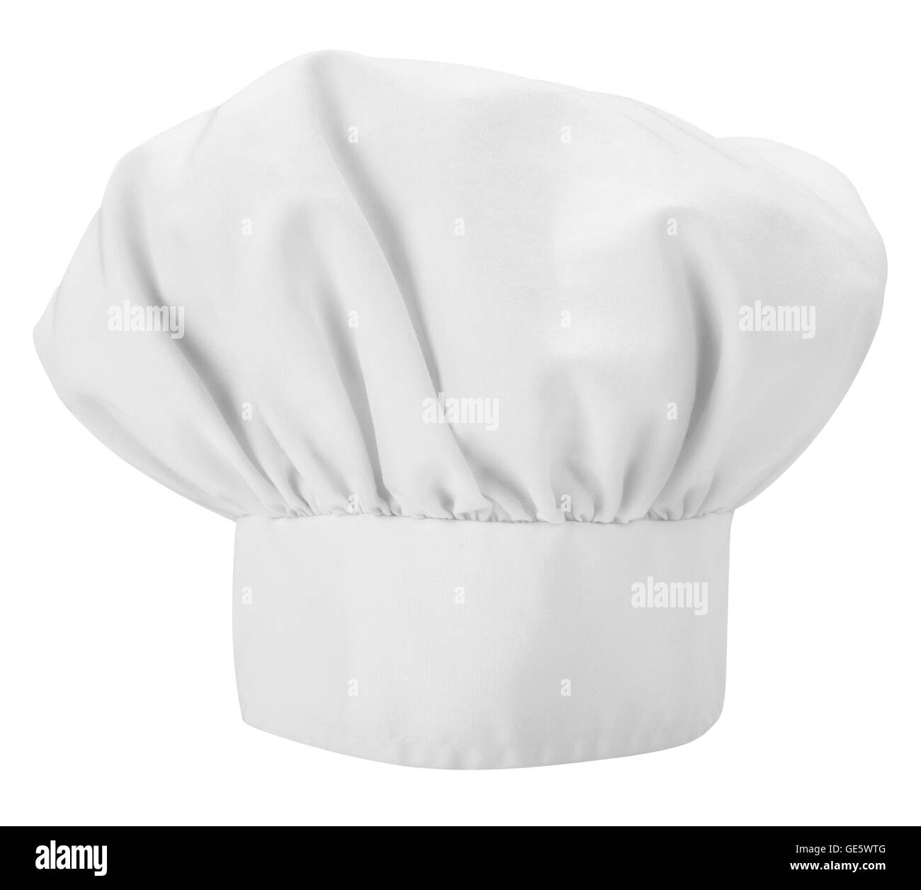 A Chefs hat isolated on a white background Stock Photo