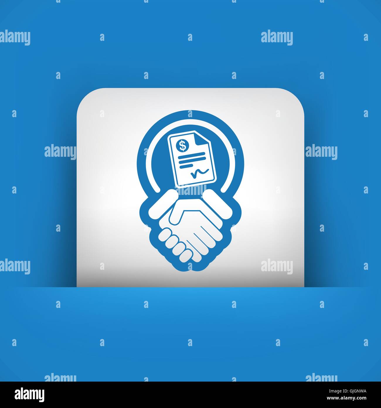 Conciliation payment icon Stock Vector