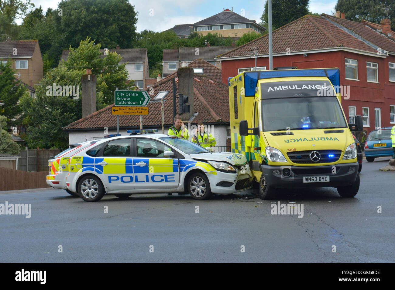 Police Cars Crash