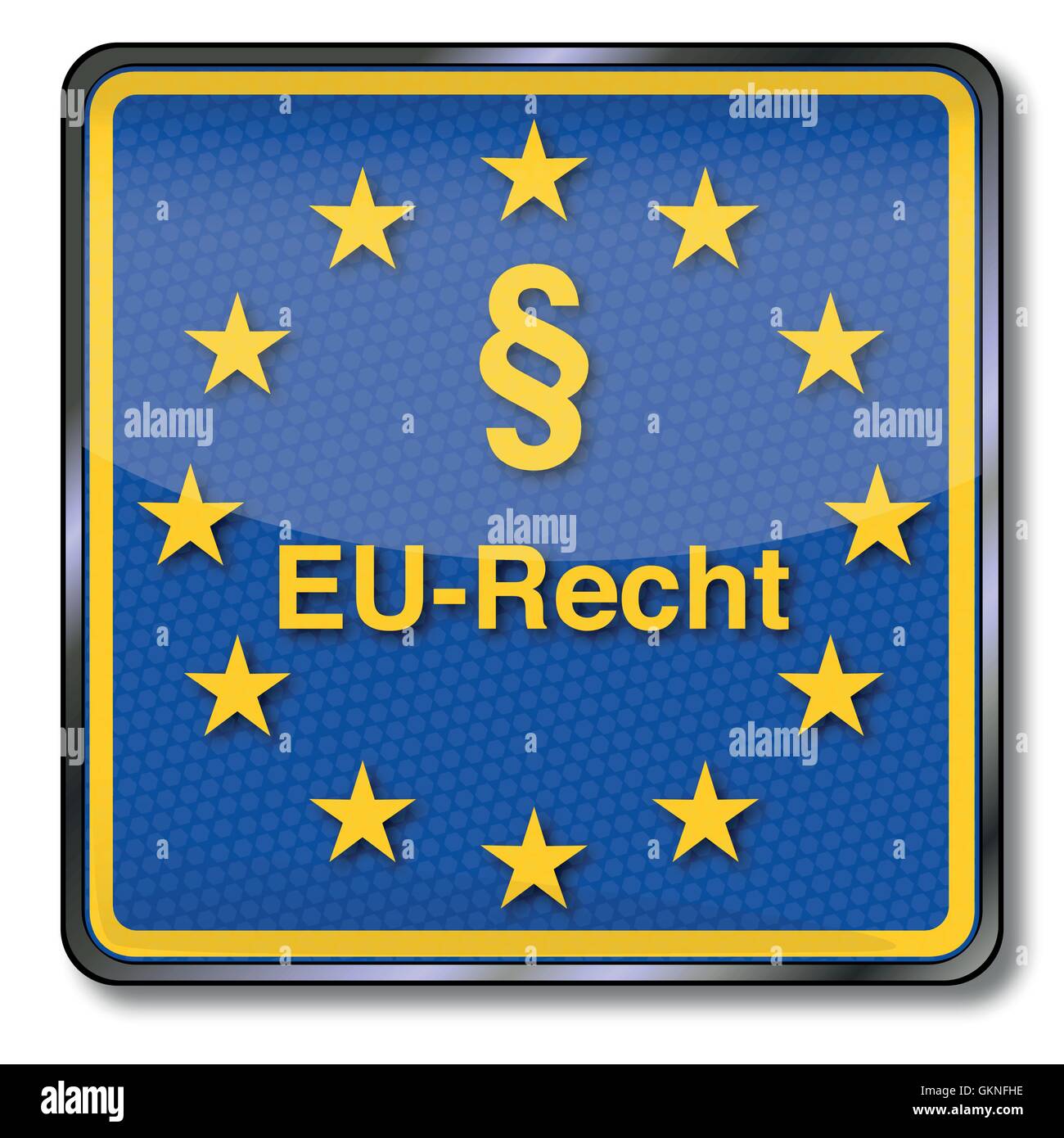 sign with eu law Stock Vector